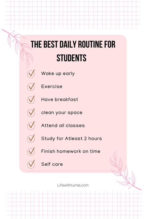 The Best Daily Routine For Students Life With Rumie