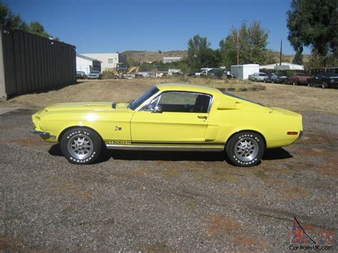 1968 Shelby Gt 500 Kr Ford Mustang 428 Cj Special Yellow Paint Wt6066
