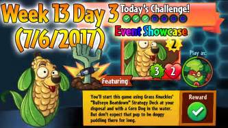 Plants Vs Zombies Heroes Daily Challenge Week Day
