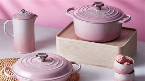 There S A New Ombre Pink Le Creuset Set Hitting Stores Marie Claire