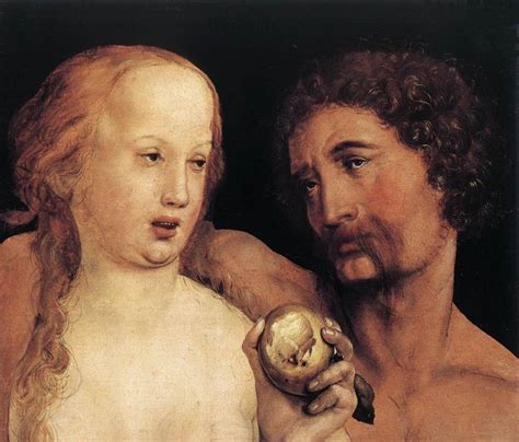 Адам и Ева картина — Ганс Младший Гольбейн
