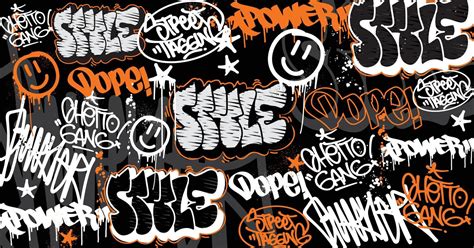 Graffiti Art Background With Scribble Throw Up And Tagging Hand Drawn