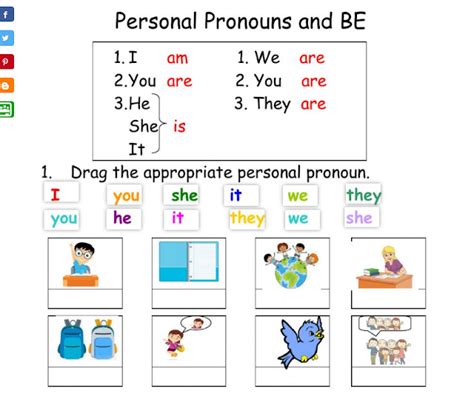English Blog La Parra Personal Pronouns And Verb To Be