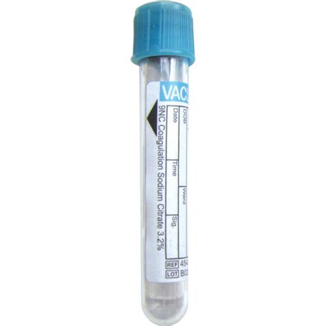 Tube Blood Collect Lt Blue 27ml13x75 Caring Med
