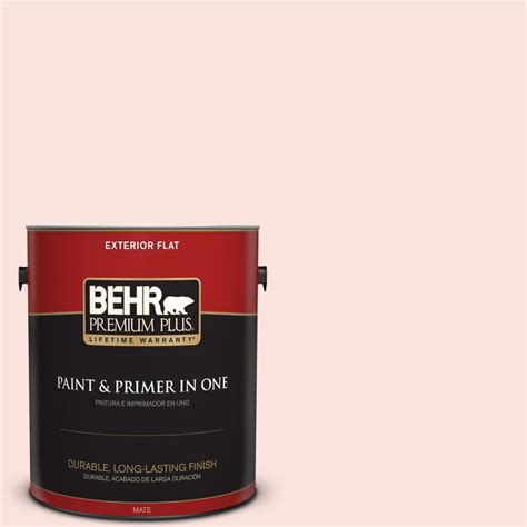 Behr Premium Plus 1 Gal 190a 1 Soft Pink Flat Exterior Paint 405001