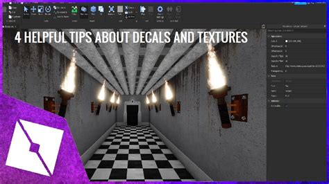 Roblox Tutorial 4 Helpful Tips About Decals And Textures 🖼️ Youtube