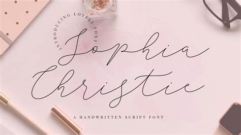 Sophia Christie Free Font · Pinspiry Free Font Modern Calligraphy