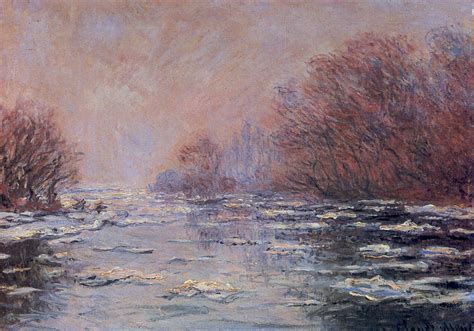 River Thawing Near Vetheuil Claude Monet Encyclopedia