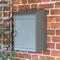 Espresso Black Goldhay Secure Post And Parcel Box Black Country Metalworks