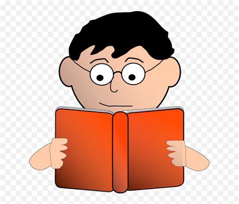 Nlyl Reading Man With Glasses Reading Clipart Png  Emoji Reading Glasses Emoji Free