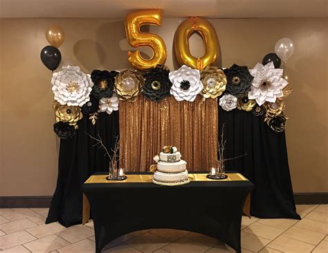 Select a combination of 50th birthday party decorations that spotlight 50 and that enhance the celebration's theme. Check us out on our YouTube page for tutorials on paper ...