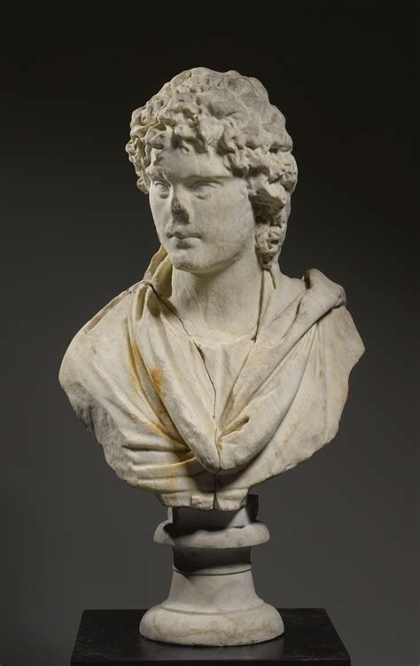 48 A Roman Marble Portrait Bust Of A Young Man Antonine Circa 140