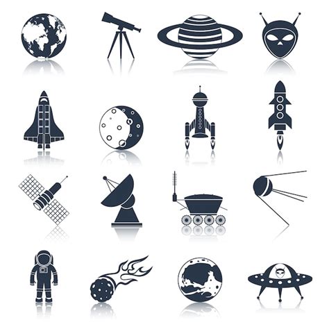 Free Vector Space Icons Collection