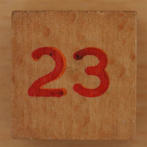 Wooden Cube Red Number 23 Leo Reynolds Flickr