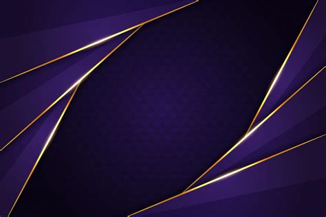 Luxury Background Modern Purple Diagonal Overlapped With Glowing Golden