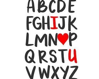 Valentine svg, alphabet svg, valentines day svg, love svg, heart svg