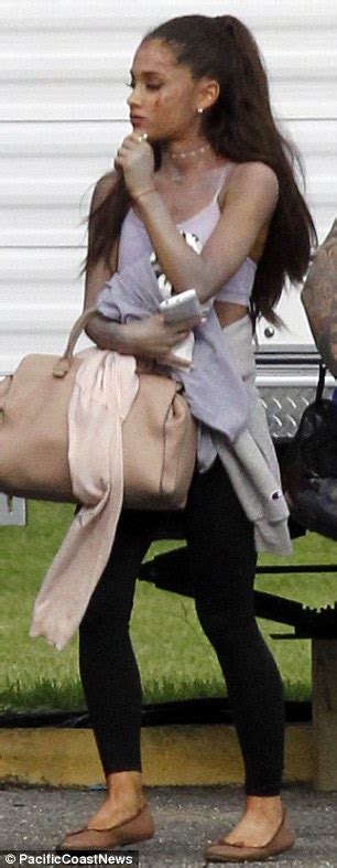 Ariana Grande Looks Battered While Filming A Scream Queens Gory Scene
