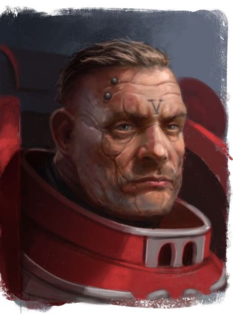 How To Draw A Space Marine Step By Step Tutorial Portrait Space