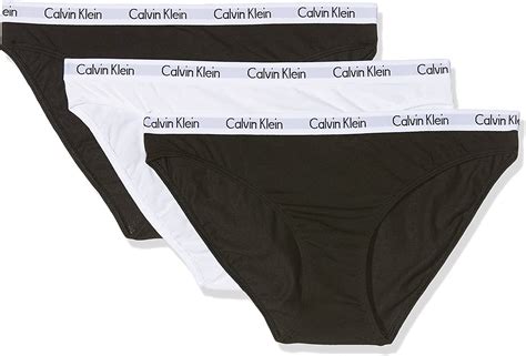 Calvin Klein Women S Underwear Radiant Cotton 3 Pack Bikini Briefs Signature Waistband