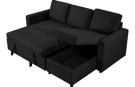 Buy Yaheetech Sofa Bed L Shaped Sofa Corner Sofa 3 Seater Pull Out Sofa Bed With Storage