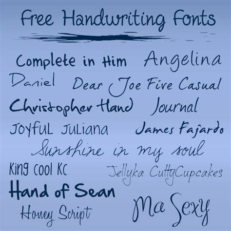 18 Free Handwriting Fonts For Scrapbooking Invitations Flyers