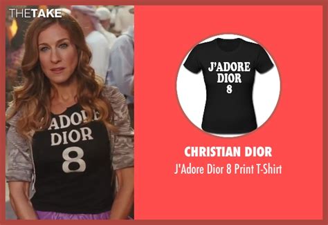 sarah jessica parker christian dior j adore dior 8 print t shirt from sex and the city 2 thetake