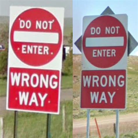 Do Not Enter Signs And Wrong Way Signs Traffic Signs Highway Signs