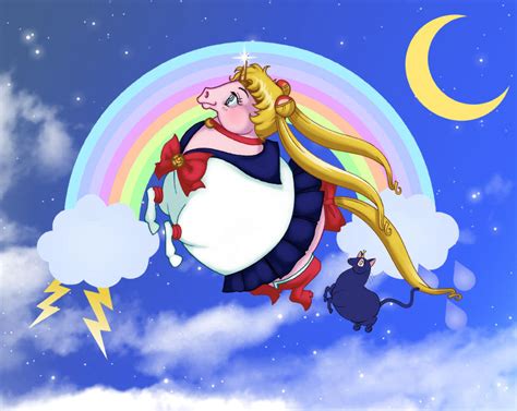 Fat Unicorn Sailor Moon By Tankmeth On Deviantart