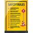 Workshop Safety Rules Poster  HSE Images & Videos Gallery