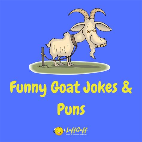 Funny Goat Puns Jokes Laffgaff The Home Of Laughter