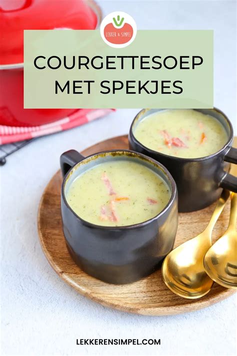 Courgettesoep met spekjes