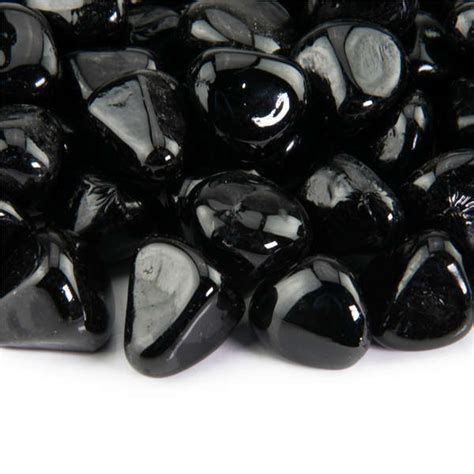 Midnight Black Fire Glass Diamonds Fire Pit Essentials