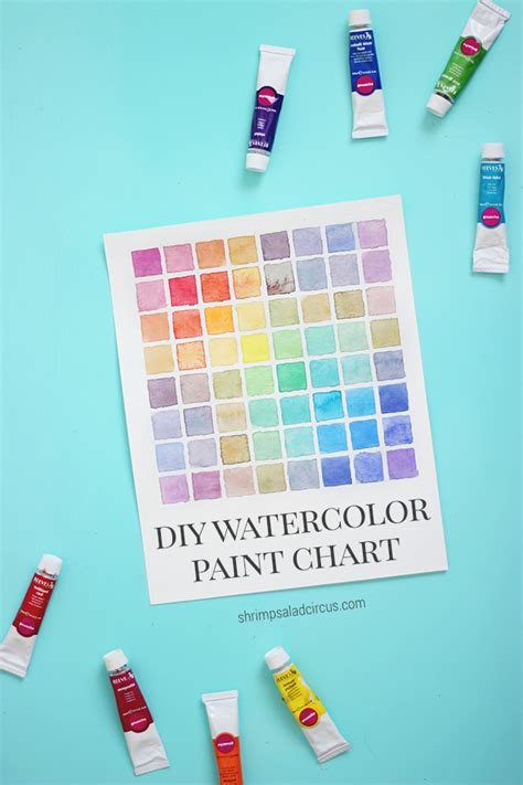 Diy Watercolor Paint Chart Tutorial Diy Watercolor Painting Watercolor
