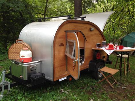 It's called a teardrop trailer. Build your own Teardrop Camper! This kit is based on the designs of the 40's and 50's and are ...