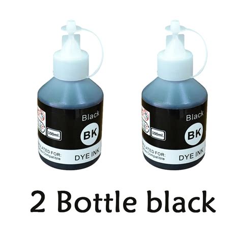2pcs Universal Dye Refill Ink Kit For Brother Dcp T300 500w T700w T800w