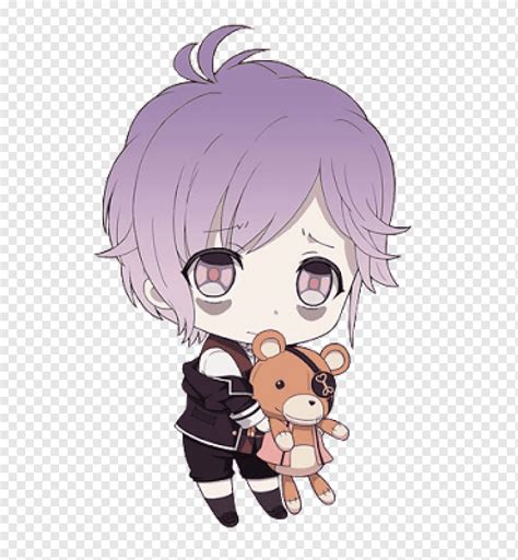 Diabolik Lovers Chibi Drawing Anime Kavaii Chibi Purple Child