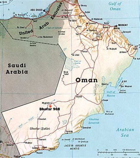 Oman Dhofar Map