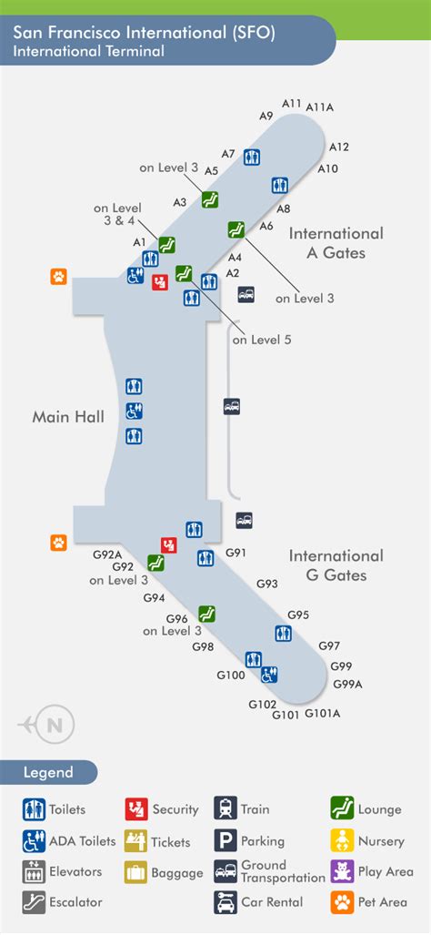 San Francisco Airport Map Jetblue