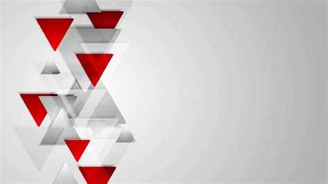 Abstract Tech Corporate Red Grey Background Video