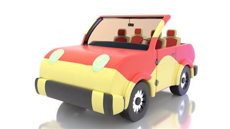 3d Model Cute Toy Car Cartoon Turbosquid 1496592