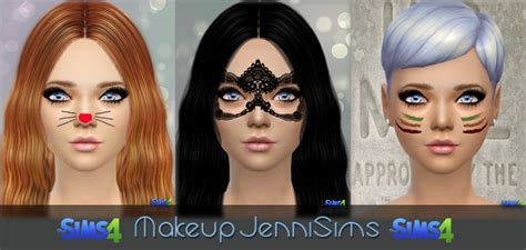 My Sims 4 Blog Costume Makeup By Jennisims