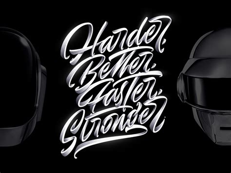 Daft Punk - Harder, Better, Faster, Stronger by Jonathan Ortiz on Dribbble