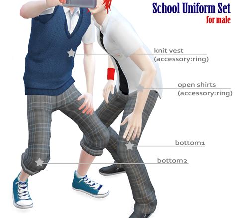 My Sims 4 Blog School Uniform Clothing Set For Males By Imadako