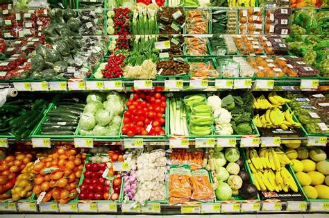 Fruit And Vegetable Display In A License Images 11253064 Stockfood