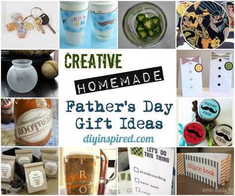 May 31, 2020 · may 31, 2020. Creative Homemade Father's Day Gift Ideas - DIY Inspired