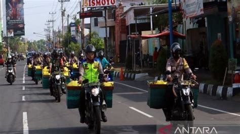 Kapolres Sukoharjo Akbp Wahyu Nugroho Setyawan Dan Tim Pakai Motor