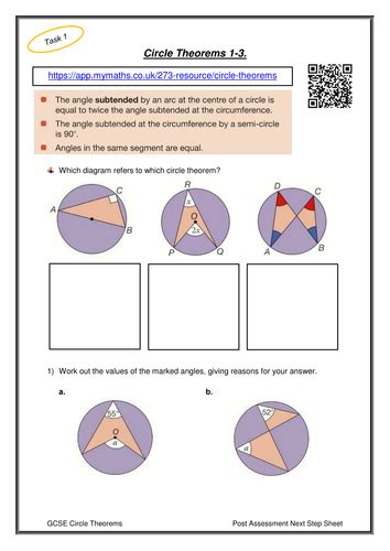 Gcse Maths Circle Theorems Complete Unit Pack Teaching Resources