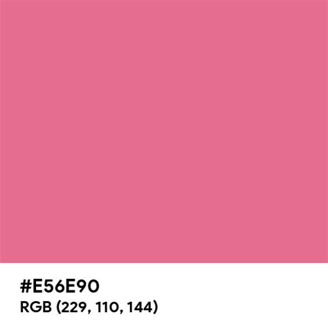 Pastel Cherry Color Hex Code Is E56e90