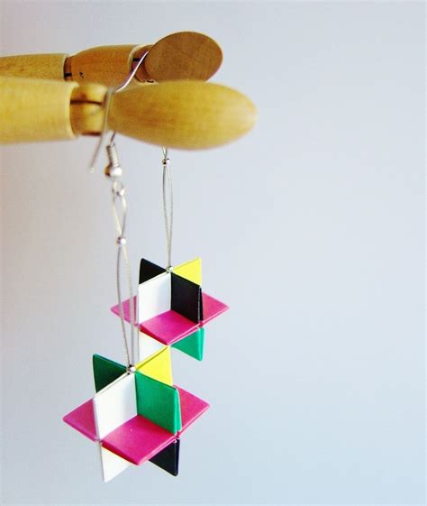 Oku Origami Earrings 6 Colors Natural Collection €1850 Via Etsy