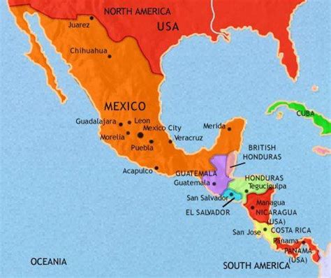 아메리카 멕시코 맵 멕시코아메리카 지도중앙 아메리카 미국